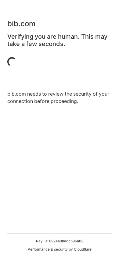 the mobile screenshot of bib.com