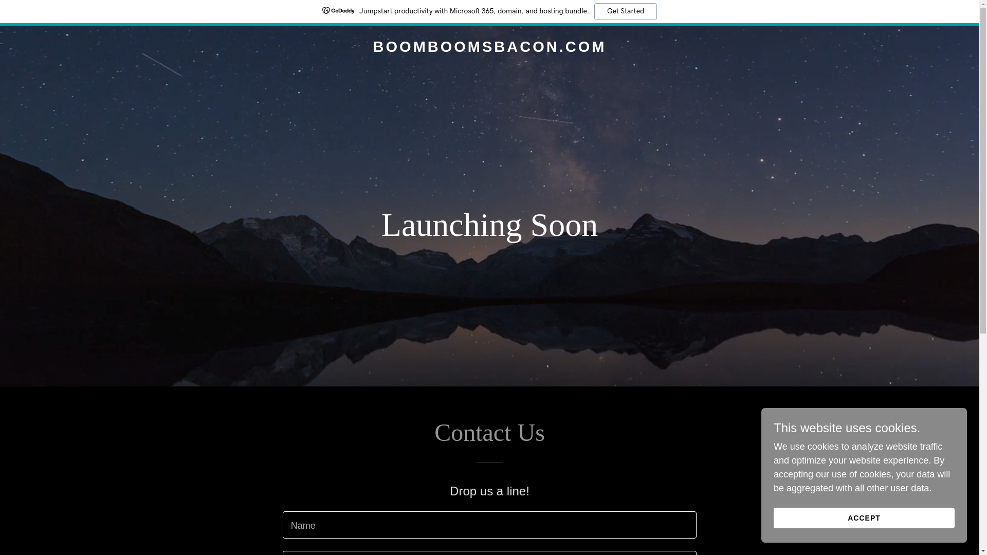 the desktop screenshot of boomboomsbacon.com