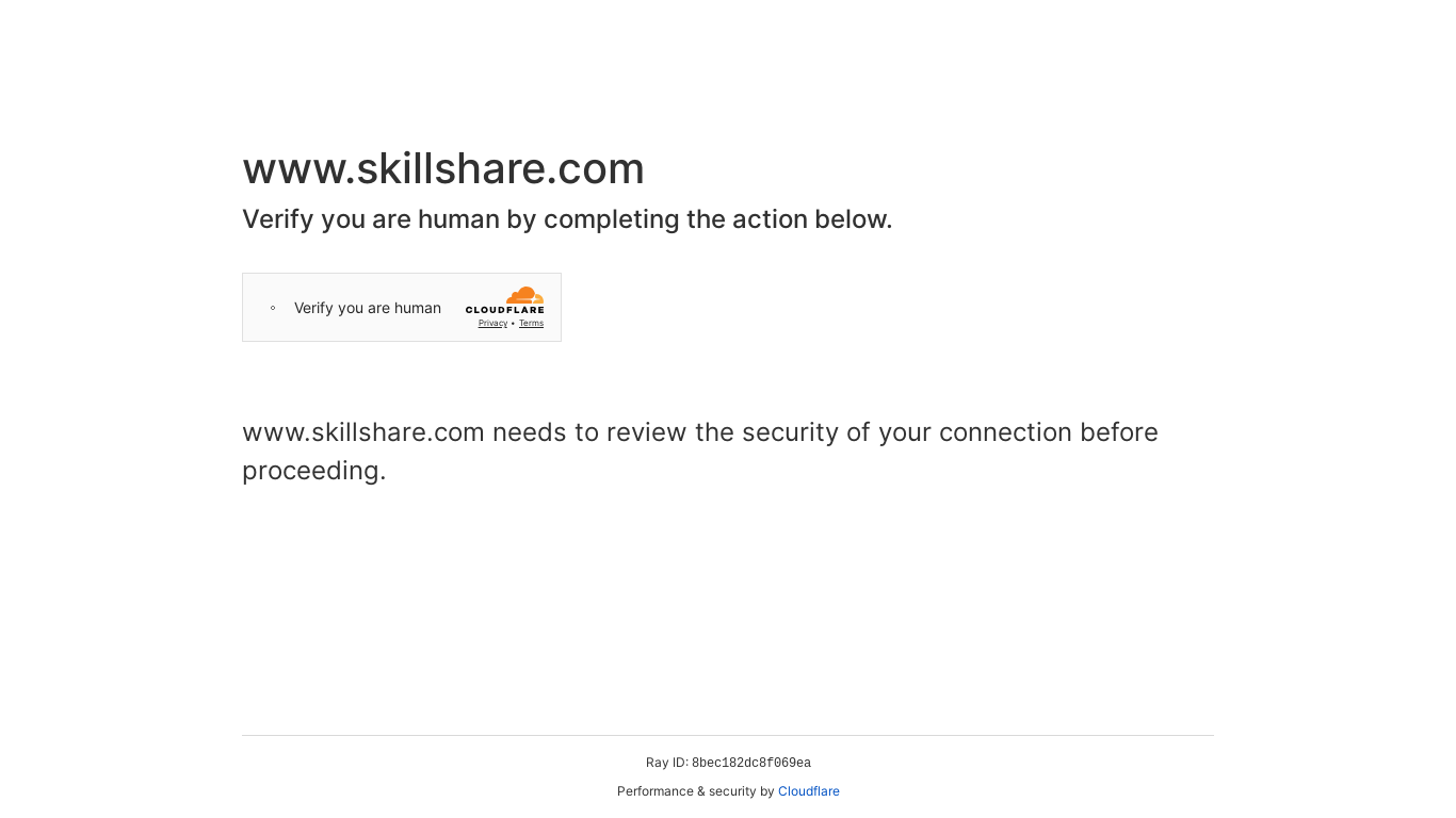 the desktop screenshot of www.skillshare.com