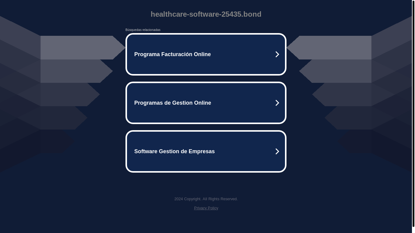 the desktop screenshot of healthcare-software-25435.bond