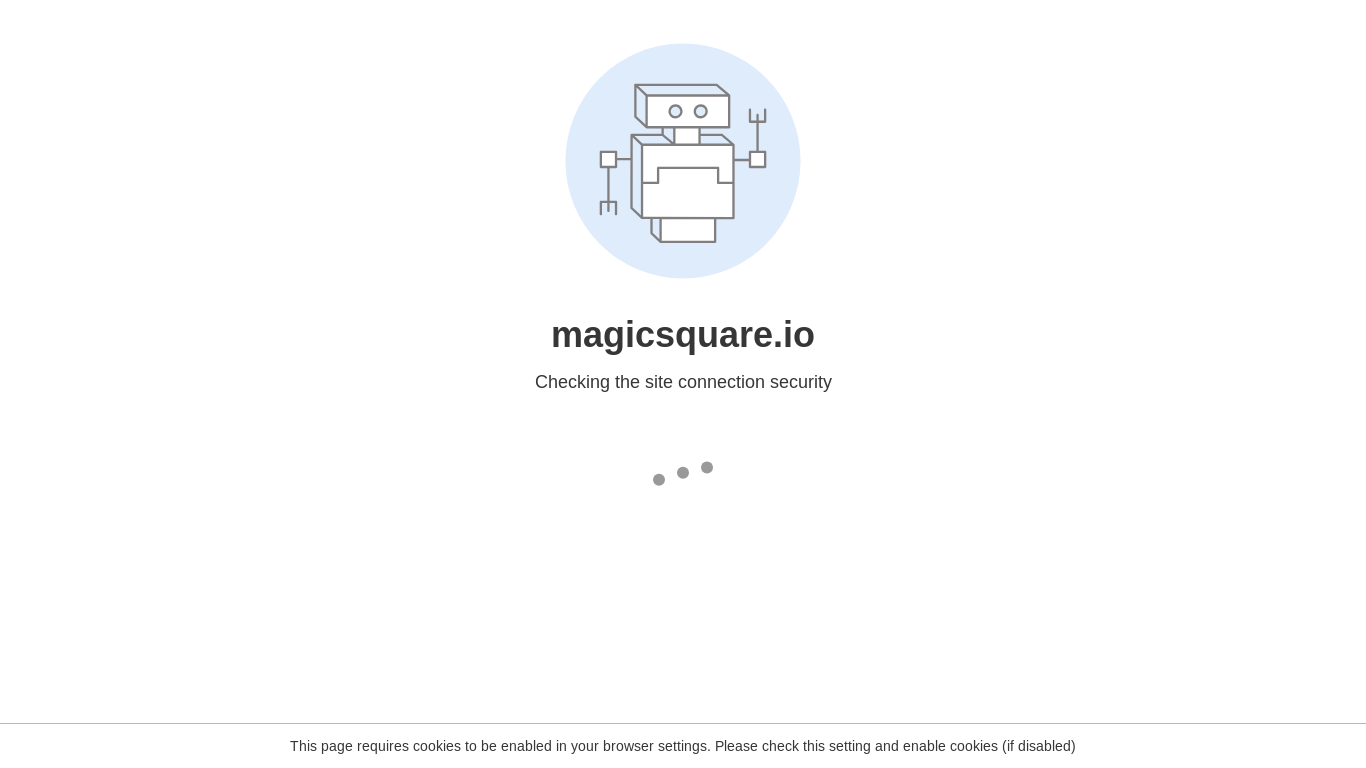 the desktop screenshot of magicsquare.io