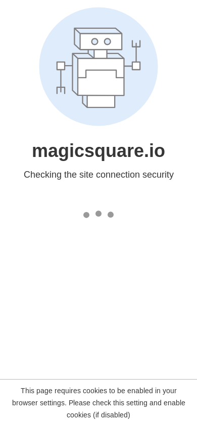 the mobile screenshot of magicsquare.io