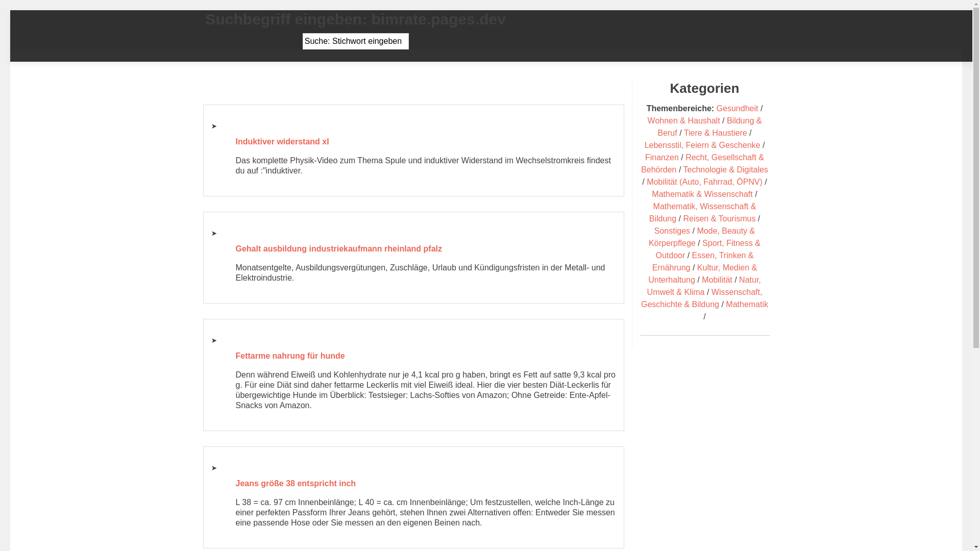 the desktop screenshot of bimrate.pages.dev