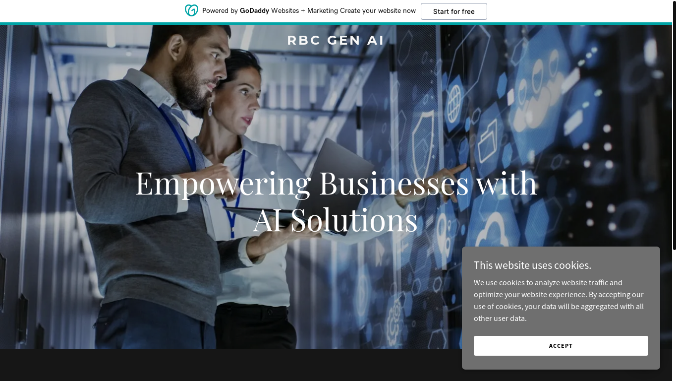 the desktop screenshot of rbcgenai.com