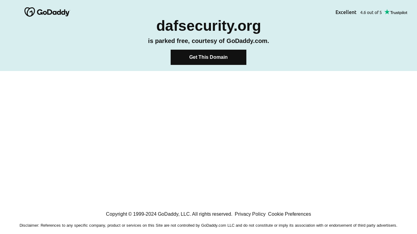 the desktop screenshot of dafsecurity.org