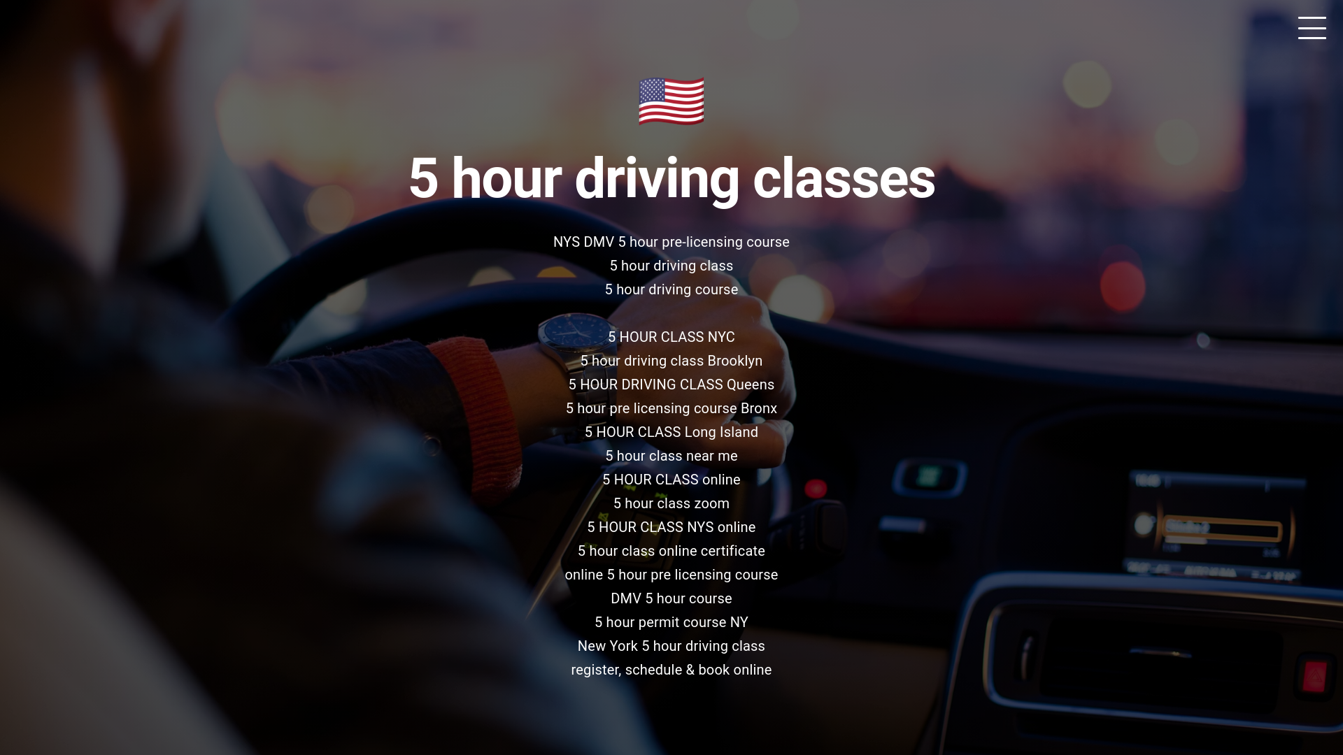 5 Hour Driving Classes | NYS DMV 5 Hour Pre-Licensing Course ...