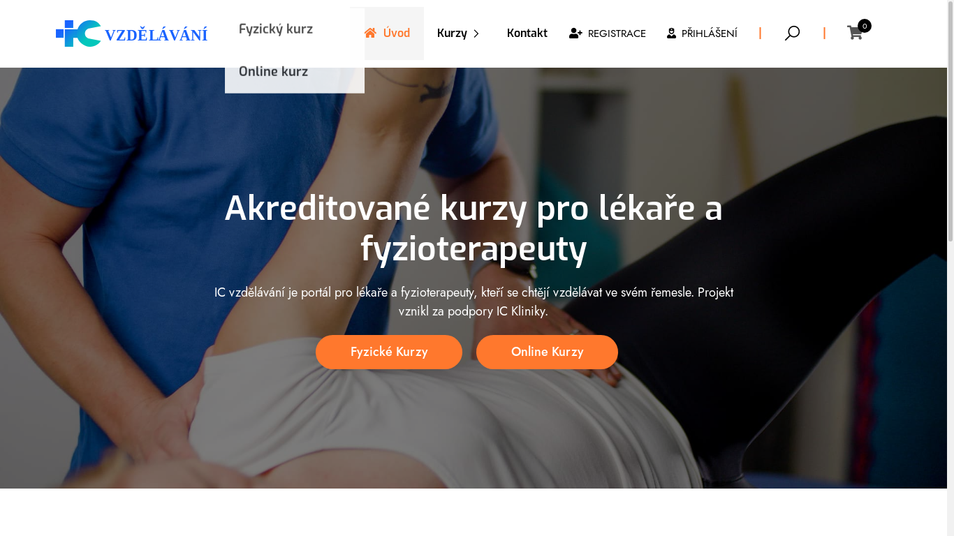 the desktop screenshot of icvzdelavani.cz