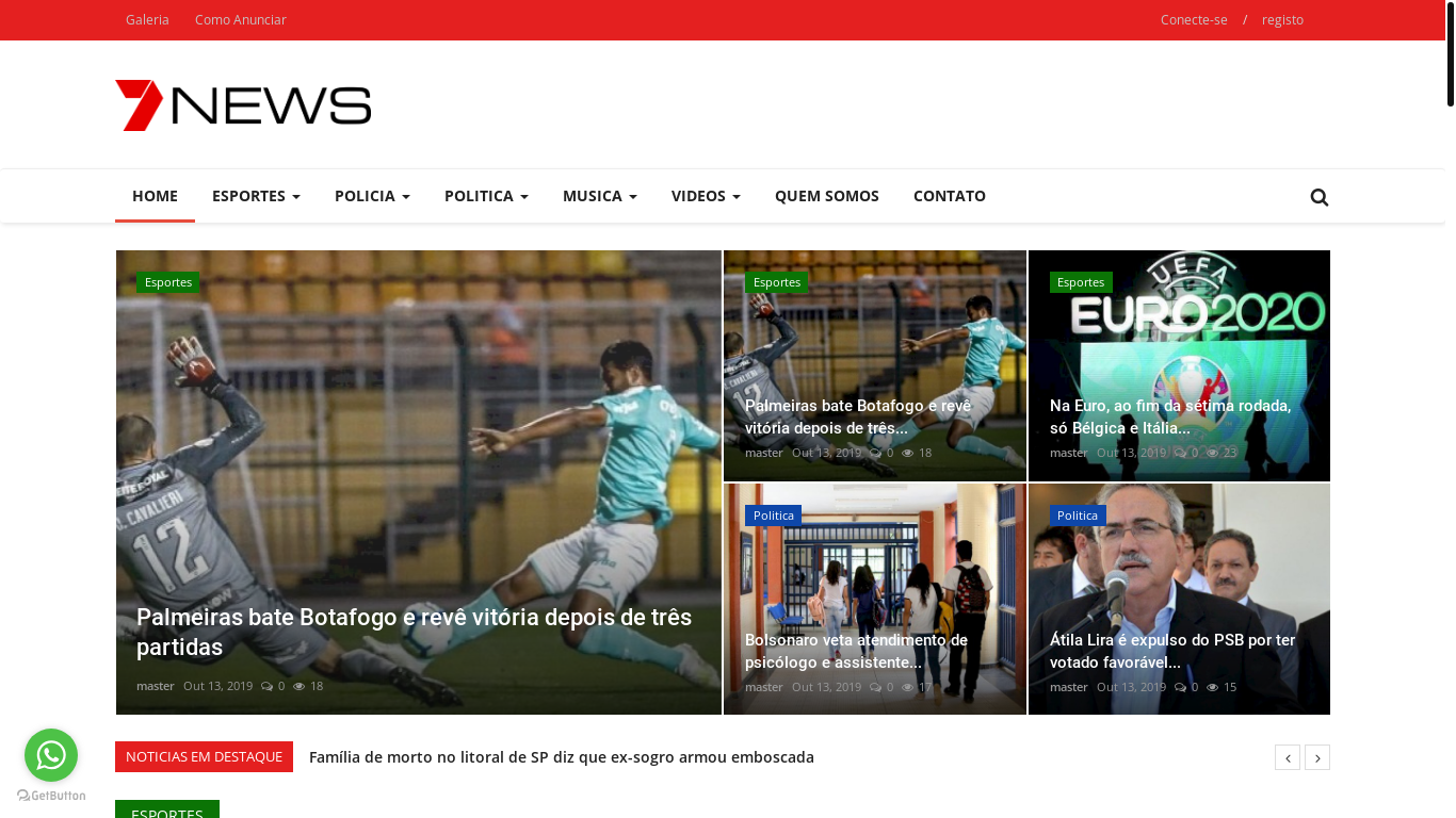 the desktop screenshot of conexaogerais.com.br