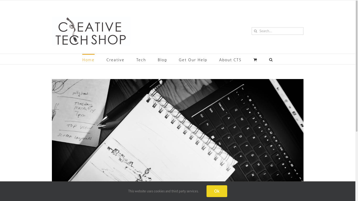 the desktop screenshot of creativetechshop.com