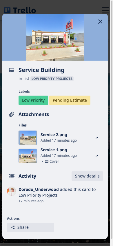 the mobile screenshot of trello.com