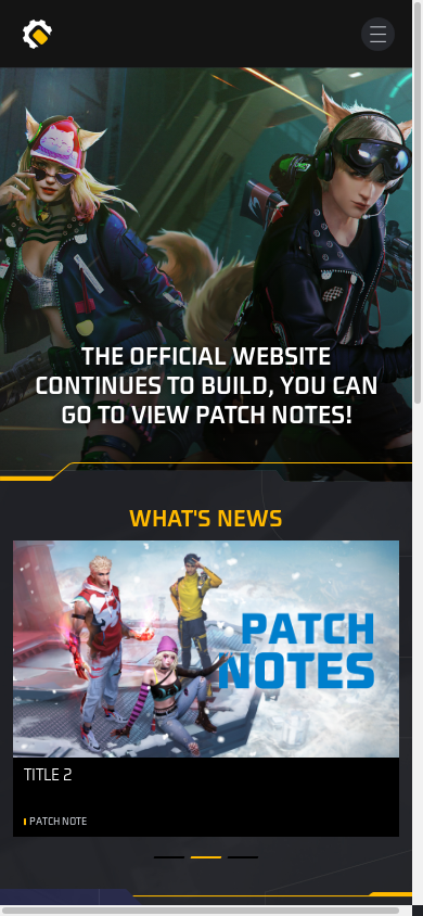 the mobile screenshot of createofficial-pre.garenaind.com