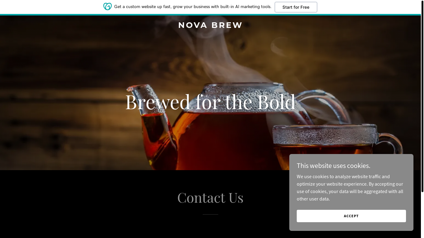 the desktop screenshot of novabrew.in