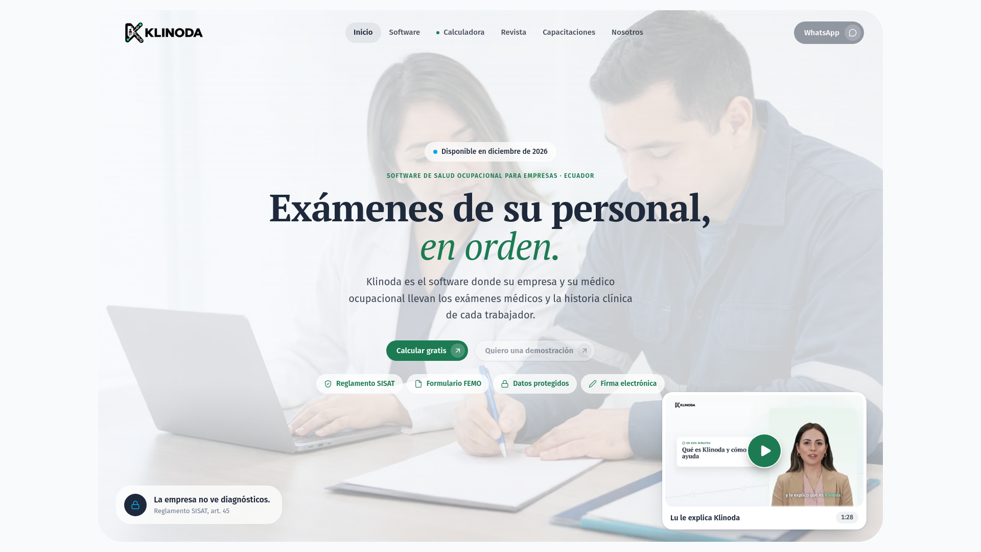Software de salud ocupacional en Ecuador · Klinoda - URL Scan Results ...
