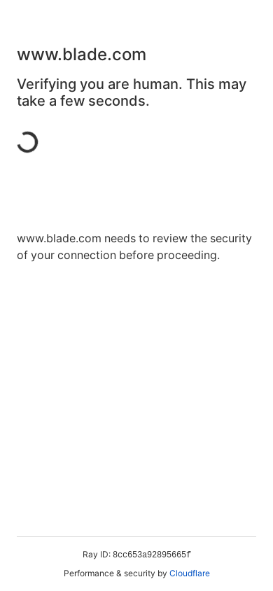 the mobile screenshot of www.blade.com