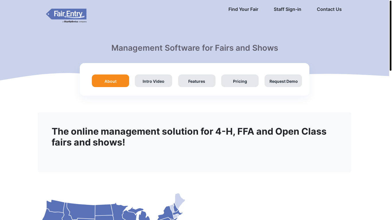 the desktop screenshot of fairentry.com