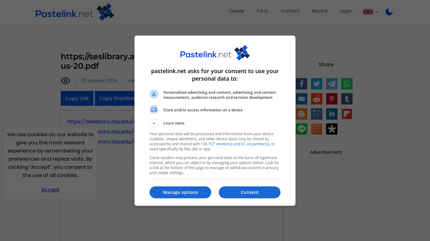 the desktop screenshot of pastelink.net
