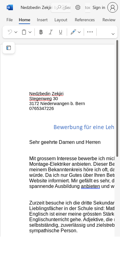 the mobile screenshot of schulenkoeniz-my.sharepoint.com