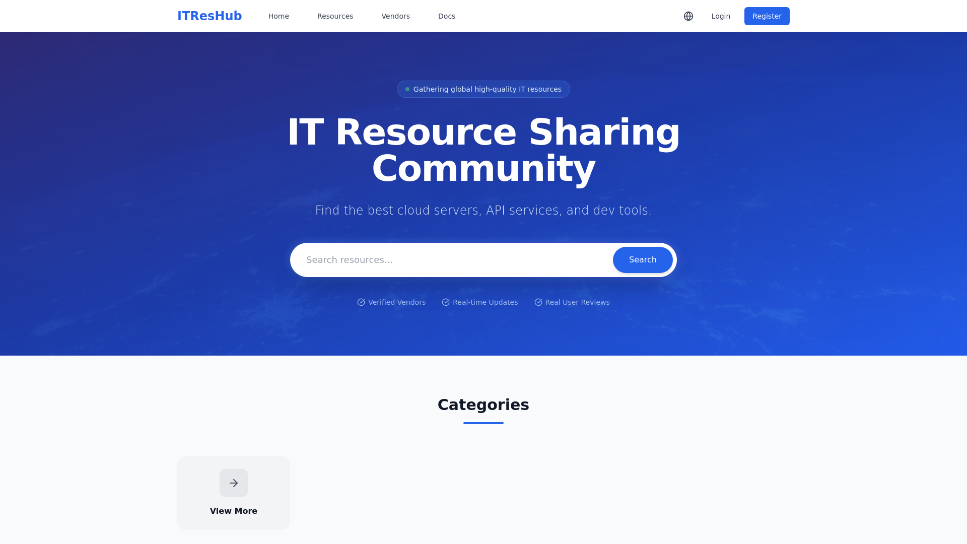ITResHub - IT Resource Sharing Community - URL Scan Results | Tiny Scan