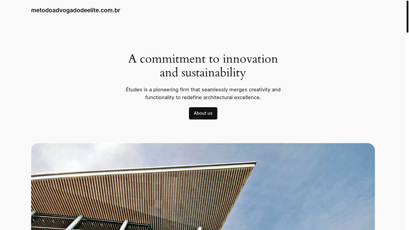 the desktop screenshot of metodoadvogadodeelite.com.br