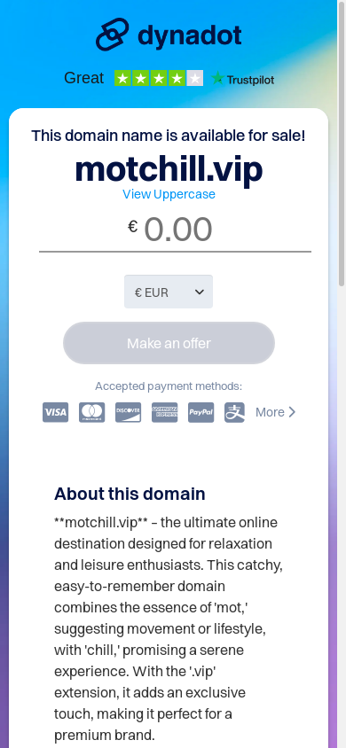 the mobile screenshot of www.dynadot.com