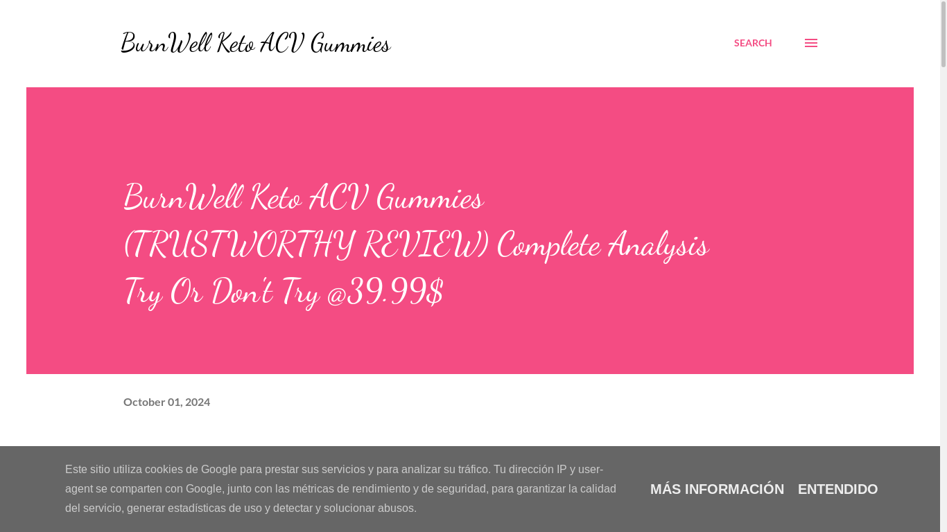 the desktop screenshot of burnwell-keto-acv-gummies.blogspot.com