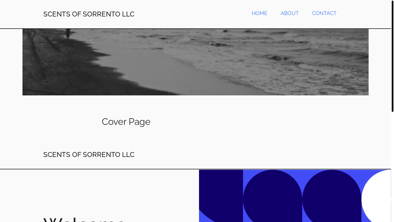 the desktop screenshot of scentsofsorrento.com