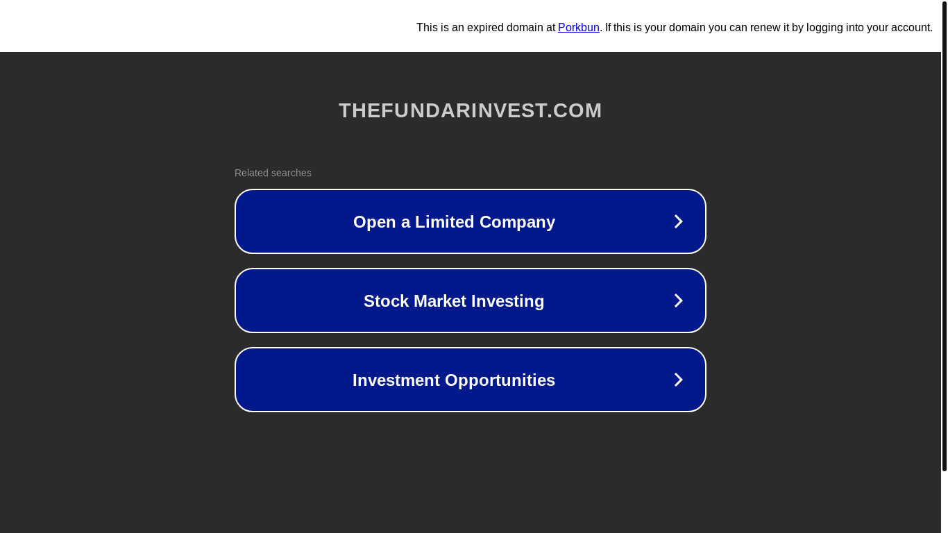 the desktop screenshot of thefundarinvest.com
