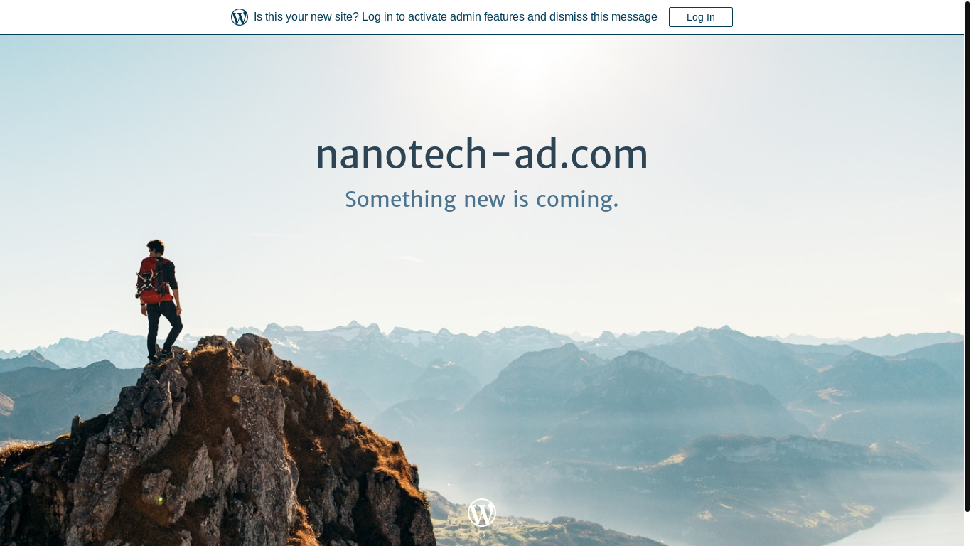 the desktop screenshot of nanotech-ad.com