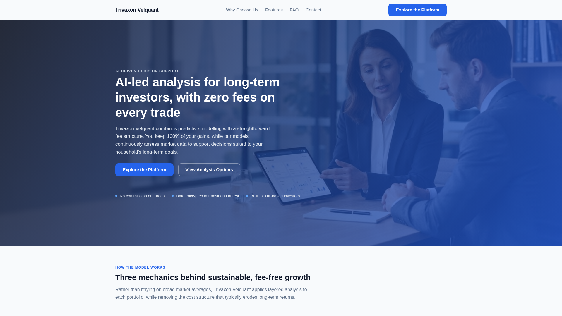 Trivaxon Velquant — AI Platform for Fee-Free Long-Term Investing - URL ...