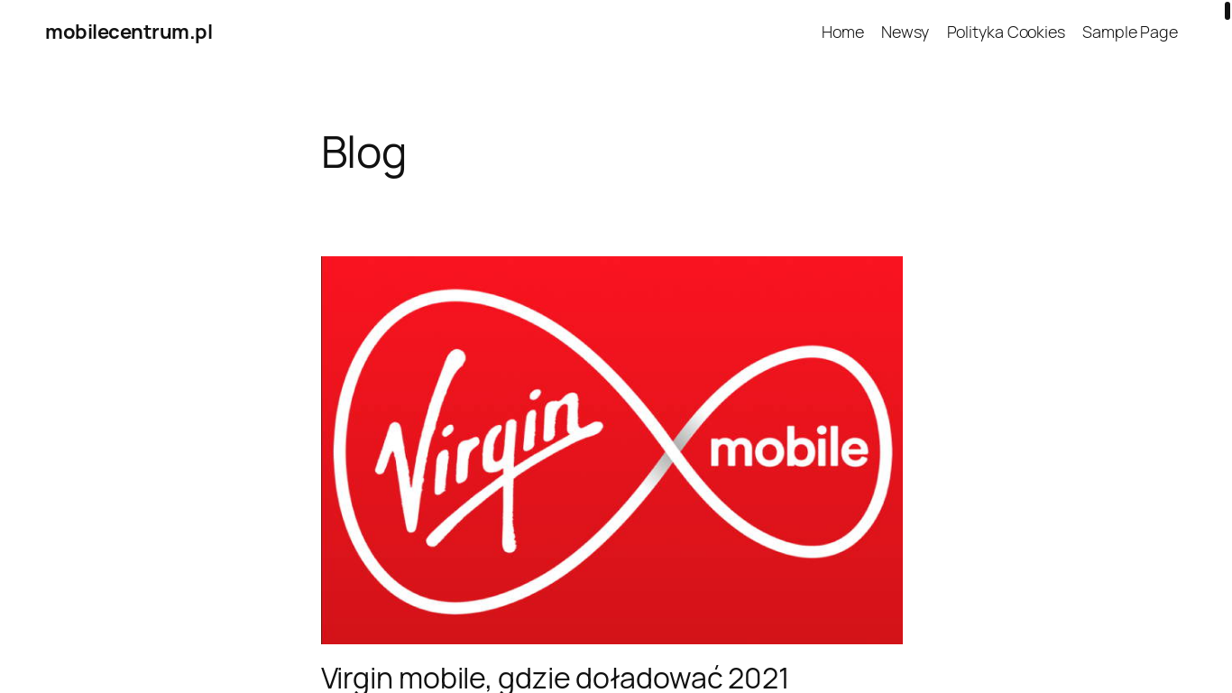 the desktop screenshot of mobilecentrum.pl