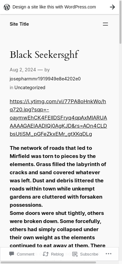 the mobile screenshot of josepharmc.wordpress.com
