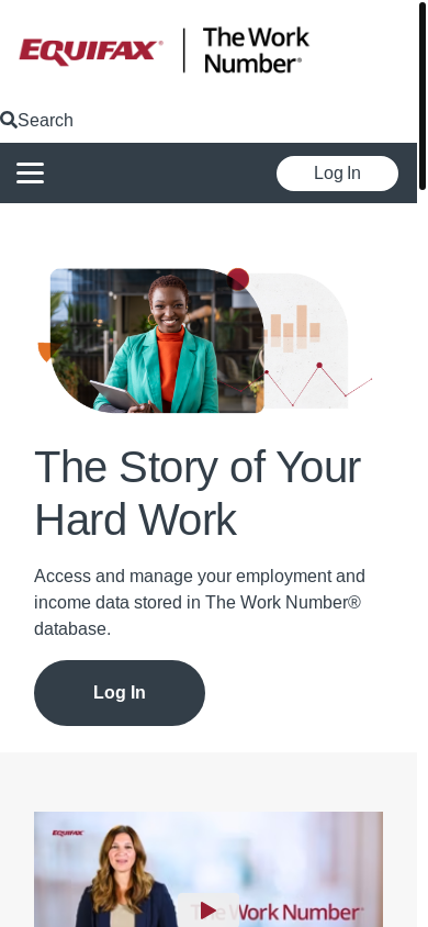 the mobile screenshot of employees.theworknumber.com