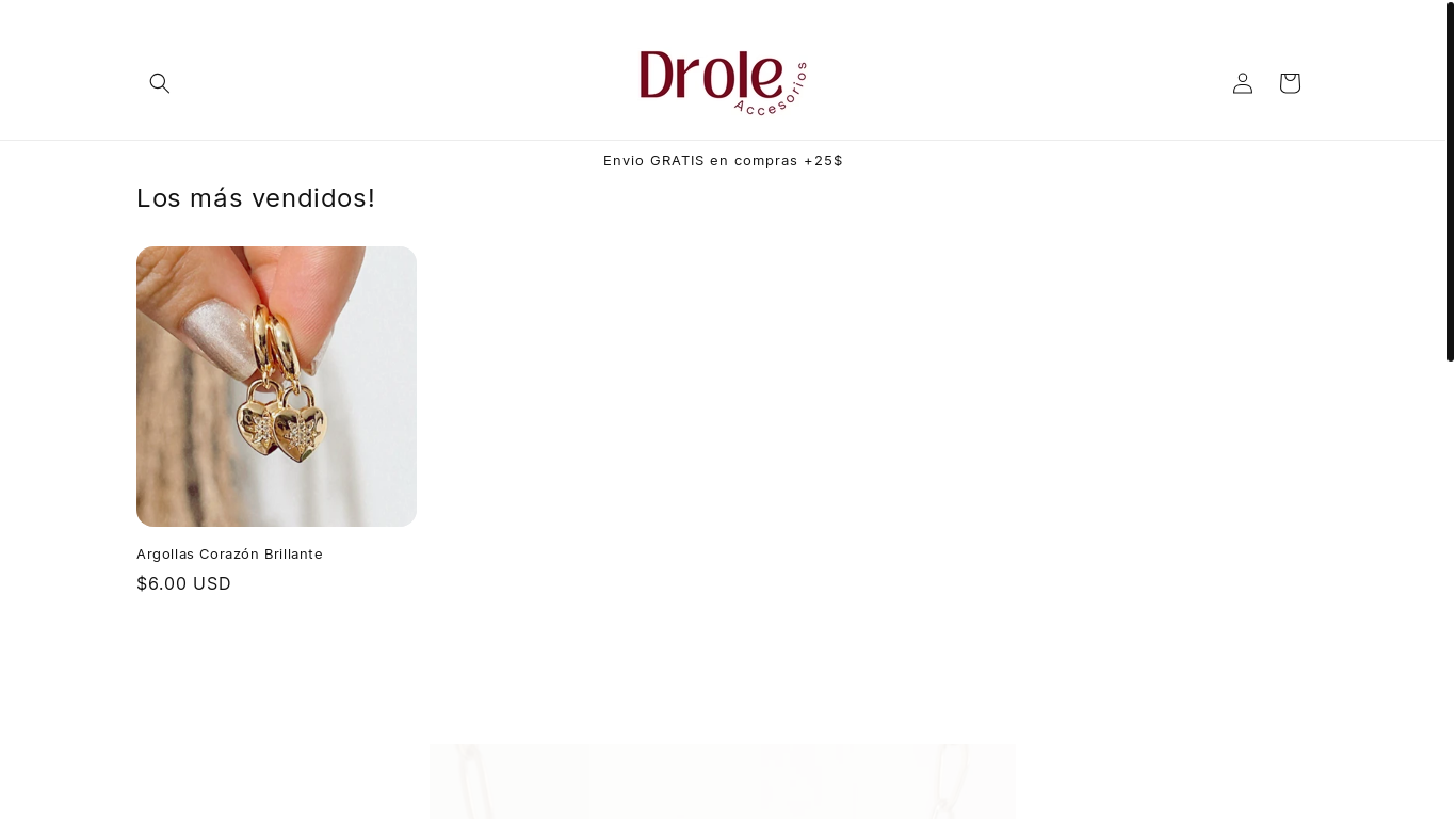 the desktop screenshot of droleaccesorios.com