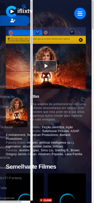 the mobile screenshot of iflixtv.xyz
