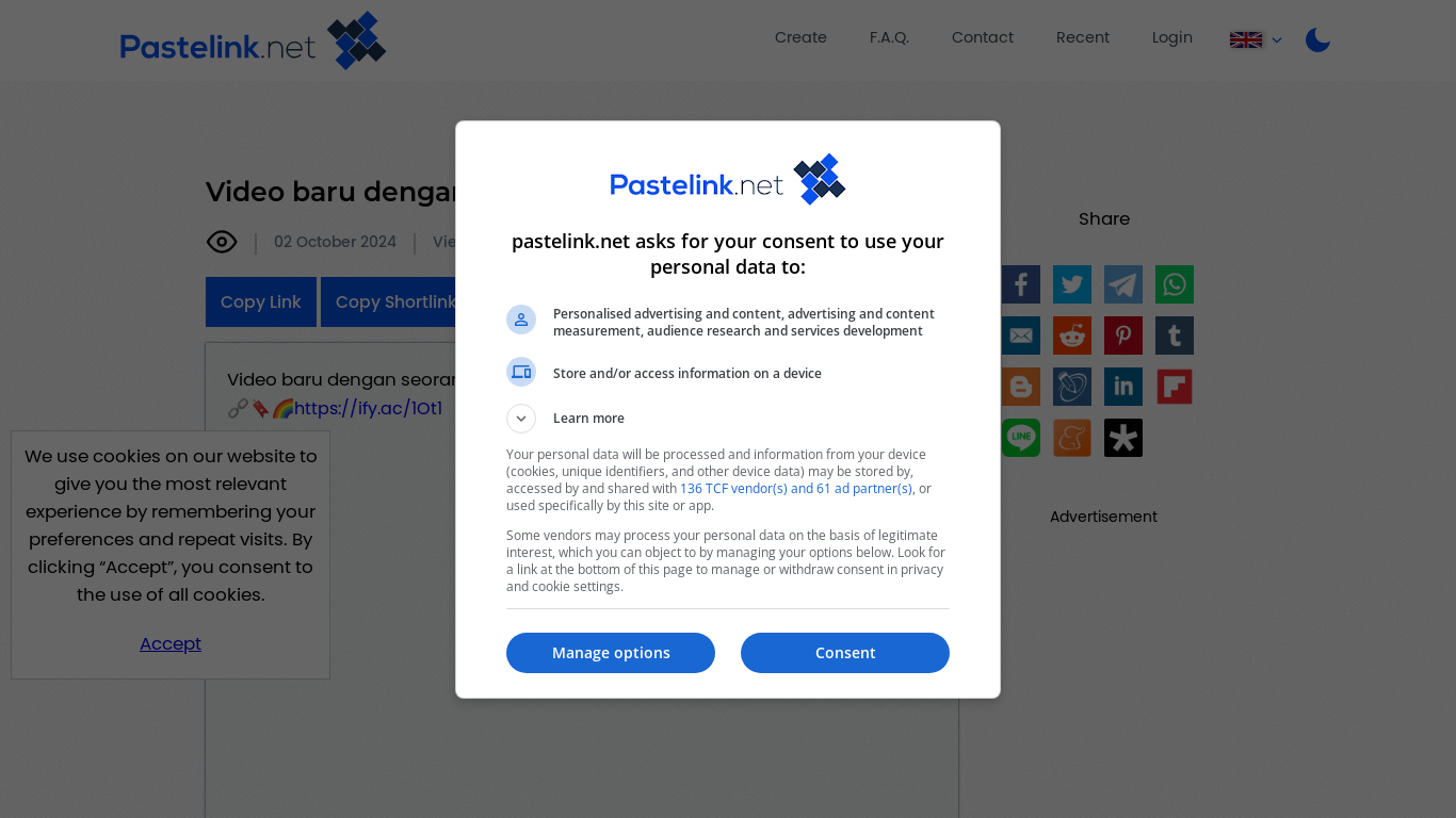 the desktop screenshot of pastelink.net