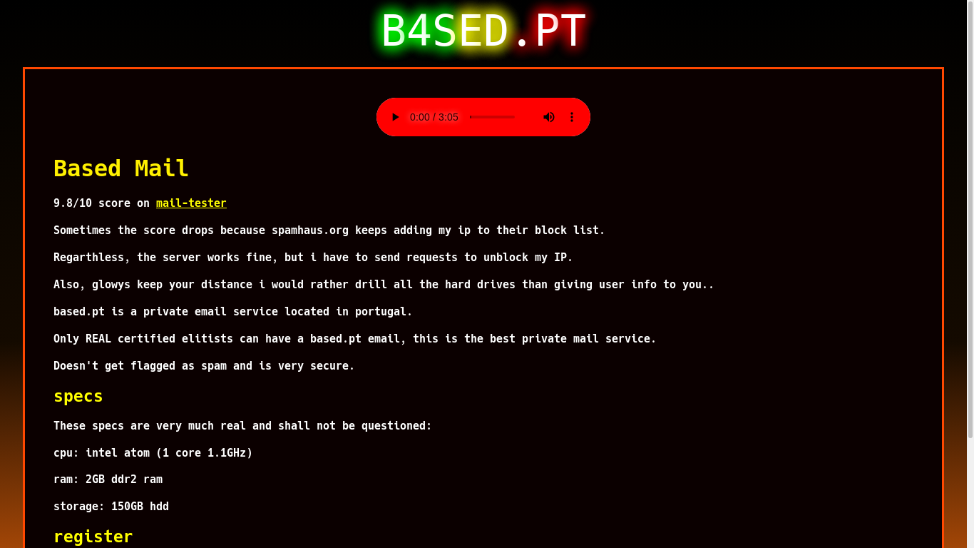 the desktop screenshot of based.pt