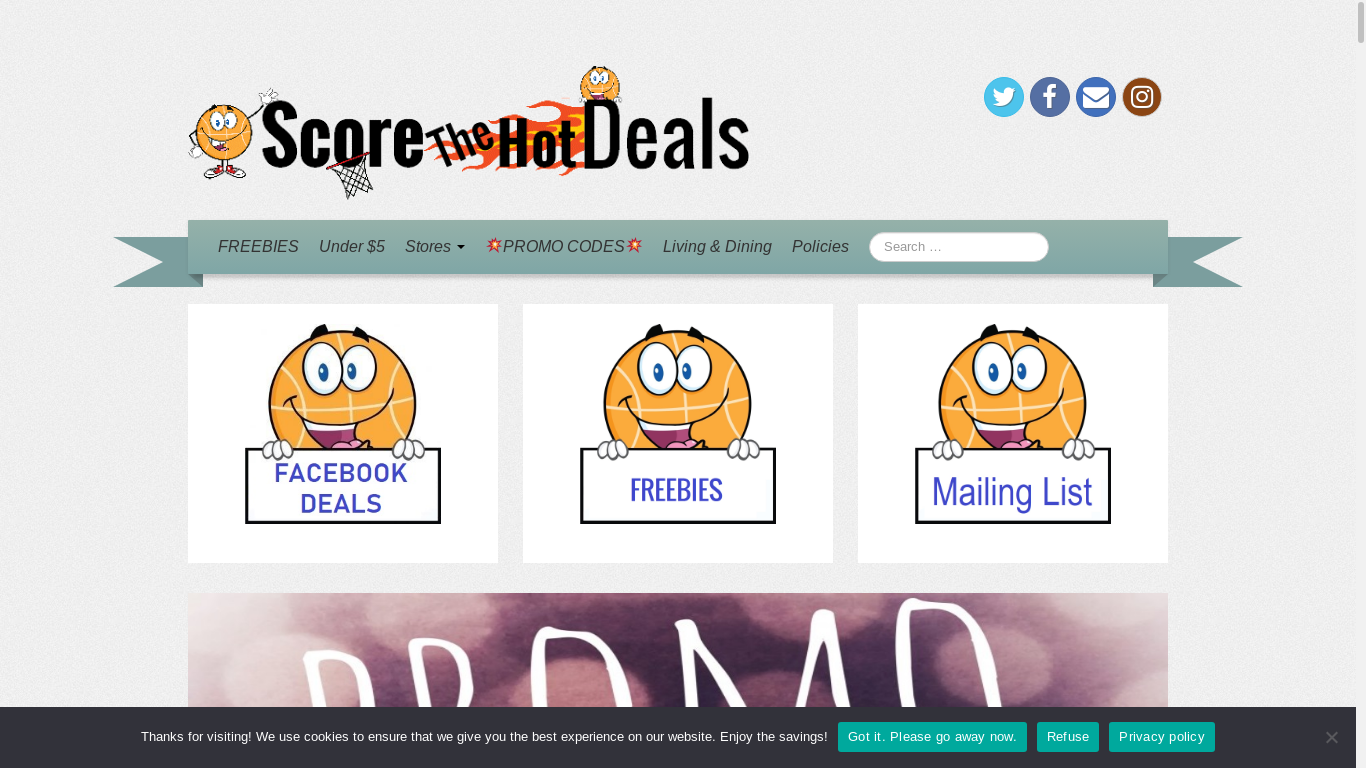 the desktop screenshot of scorethehotdeals.com