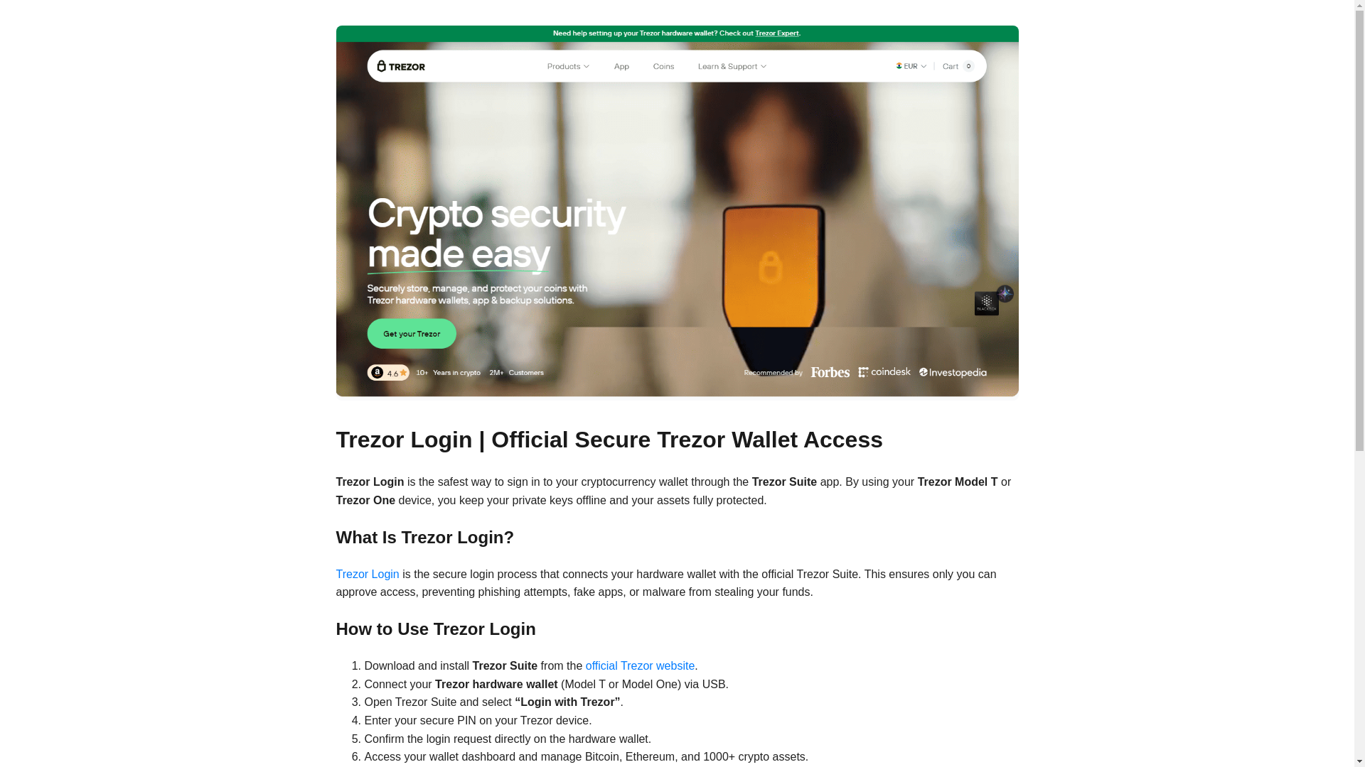 the desktop screenshot of trezor-log-in-7t6.pages.dev