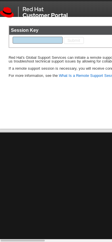 the mobile screenshot of remotesup.redhat.com
