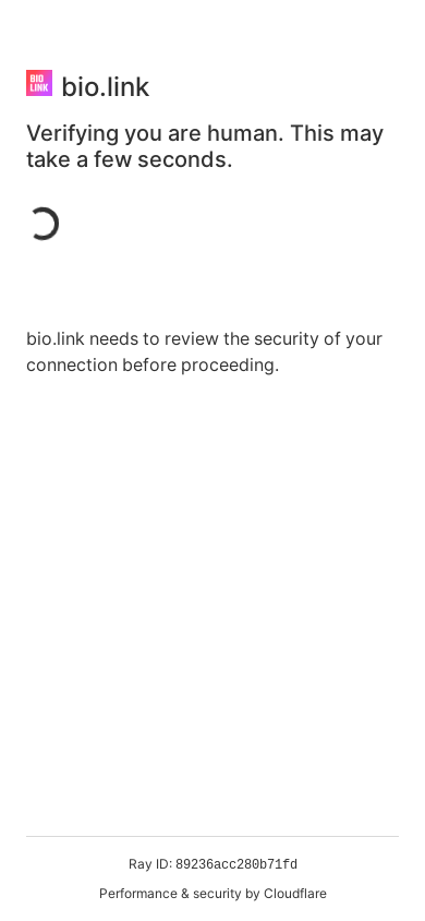 the mobile screenshot of bio.link