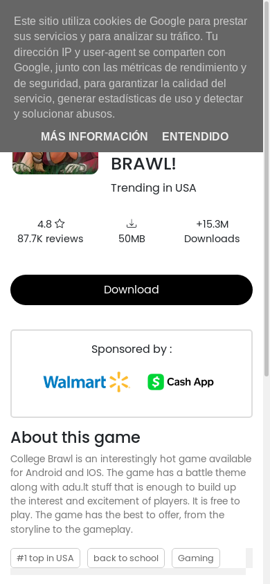 the mobile screenshot of www.brawlz.net