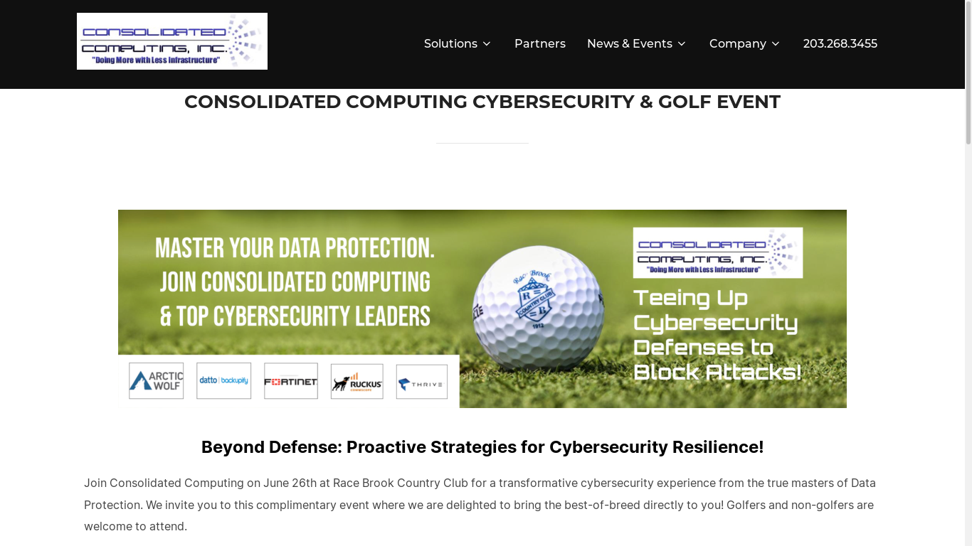 the desktop screenshot of www.consolidatedcomputing.com