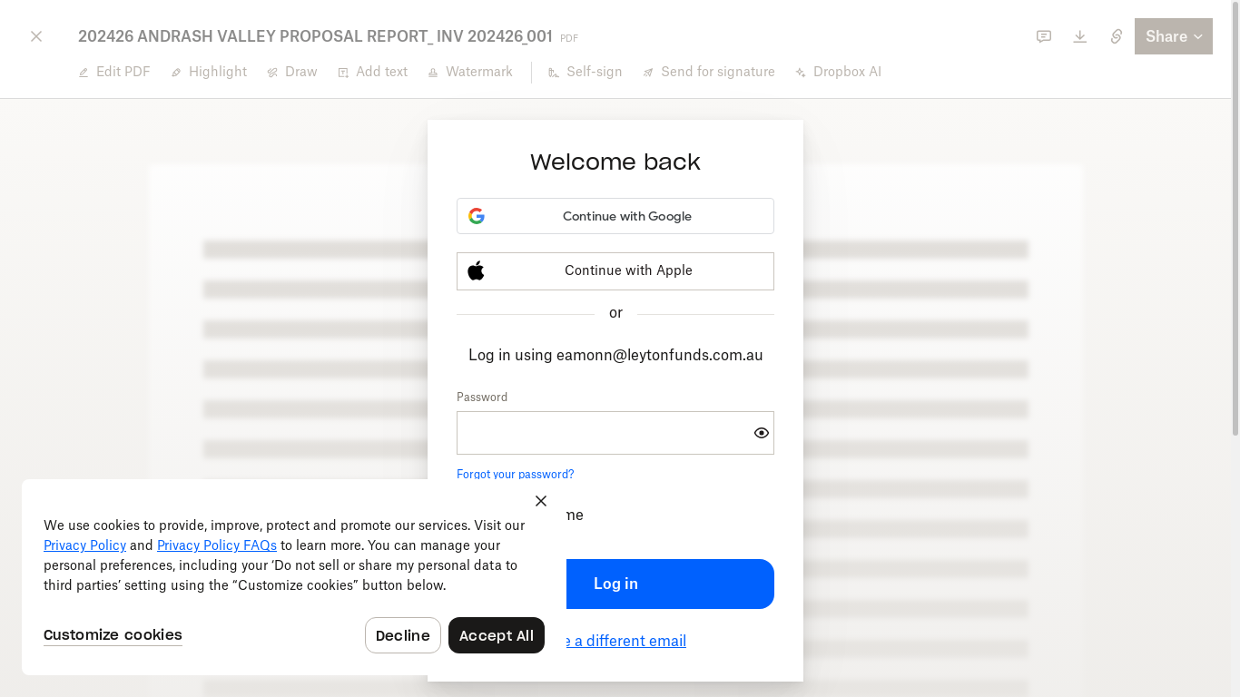 the desktop screenshot of www.dropbox.com