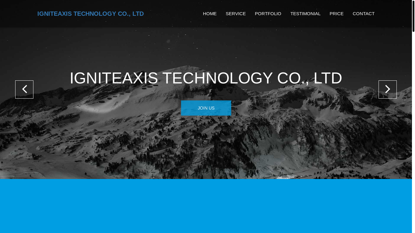 the desktop screenshot of igniteaxis.site