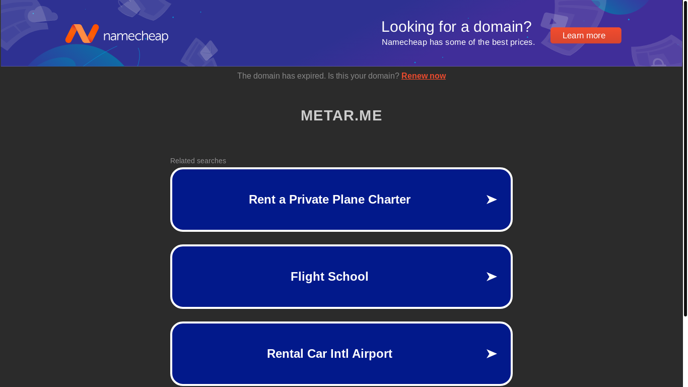 the desktop screenshot of metar.me