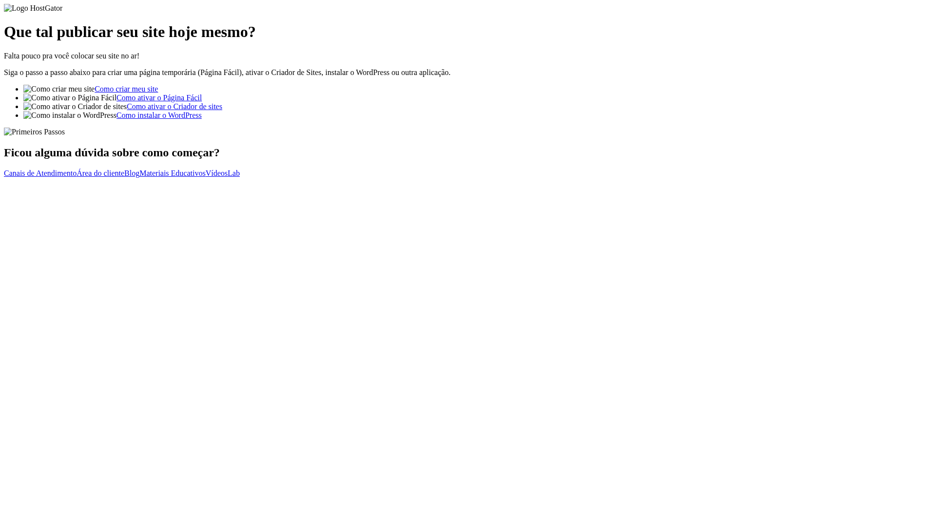 Bem-vindo a HostGator - URL Scan Results | Tiny Scan