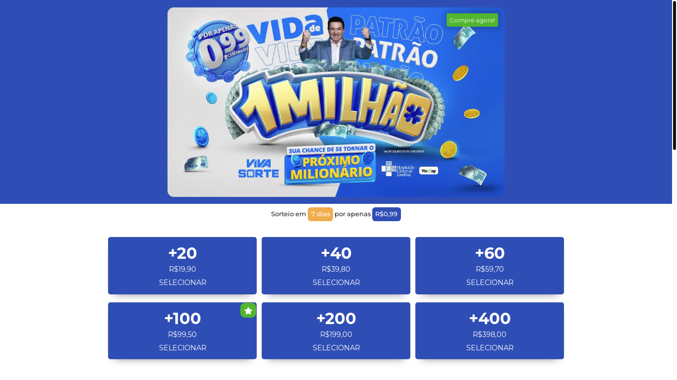 the desktop screenshot of oficial-vivasorte.site