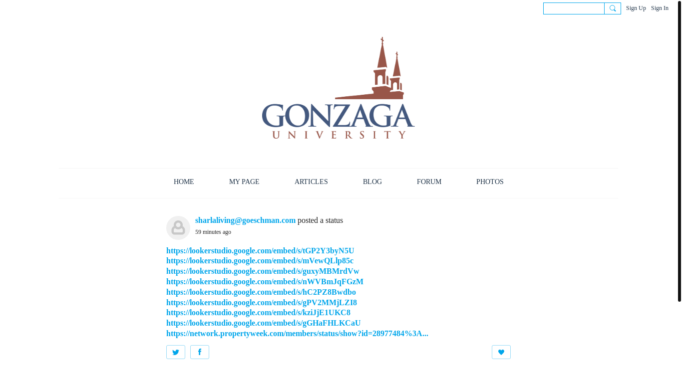 the desktop screenshot of zagspace.gonzaga.edu
