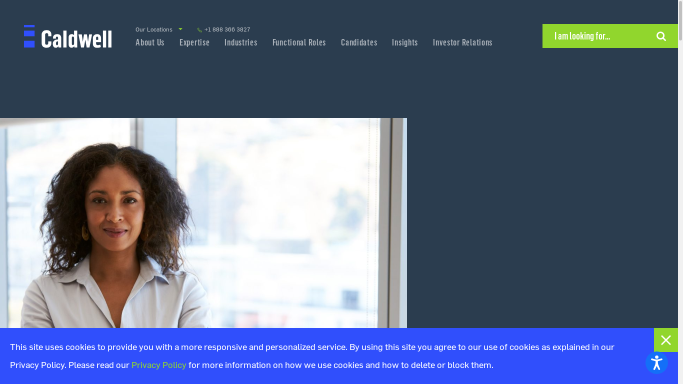 the desktop screenshot of www.caldwell.com