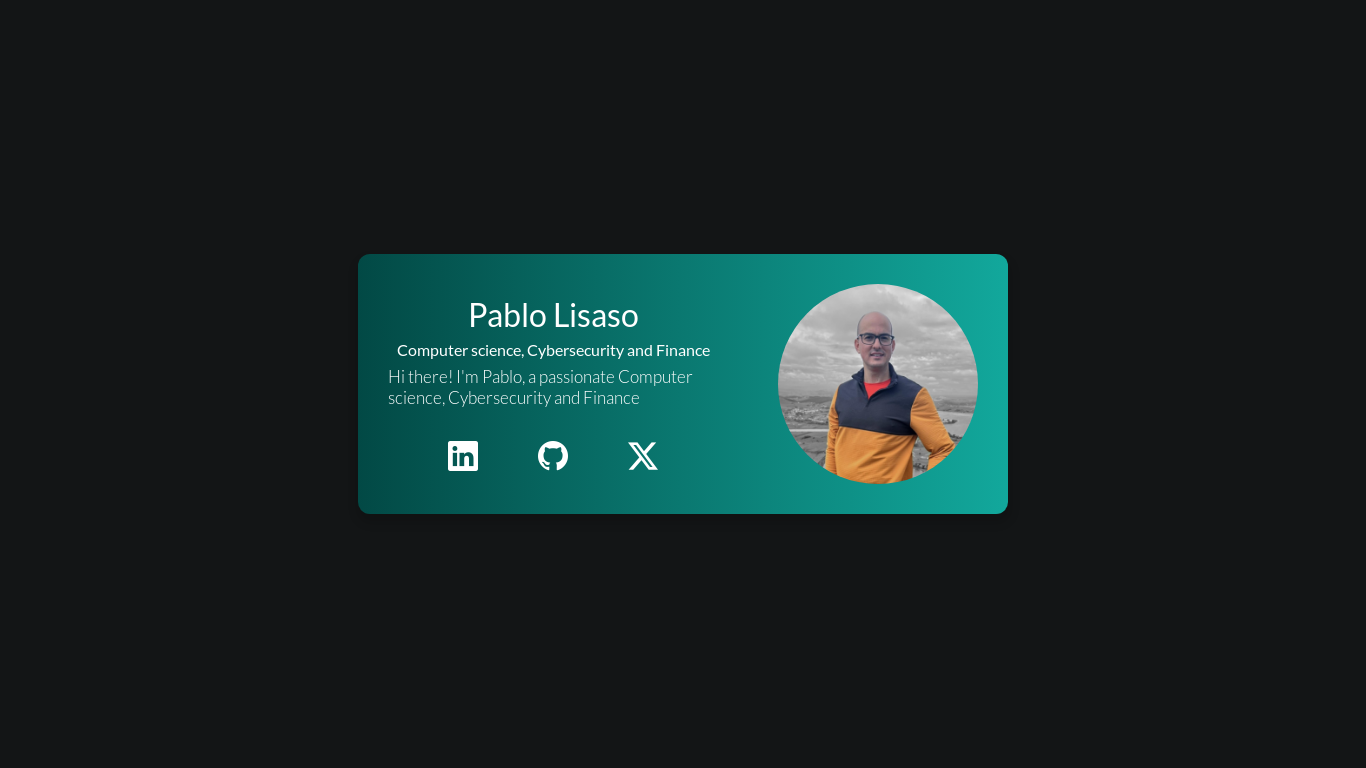 the desktop screenshot of pablolisaso.com